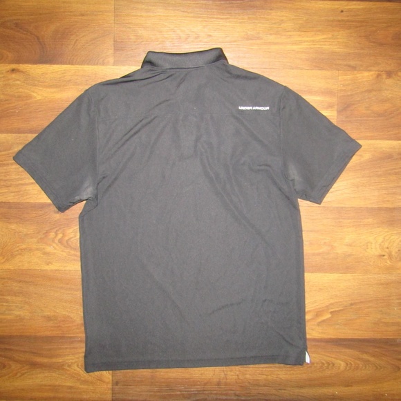 Under Armour Black Polo Shirt Sz L Cam Newton - Picture 2 of 6